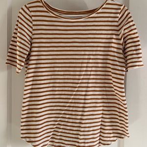 Vintage Soft Tee, Medium White & Orange LOFT